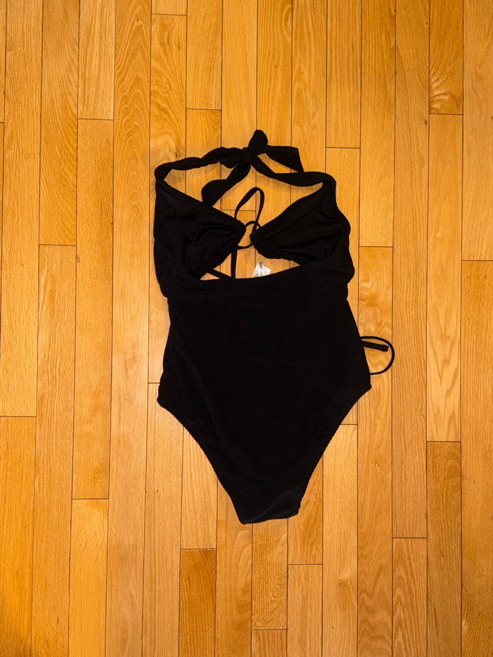 Black Halter One-Piece Swimsuit